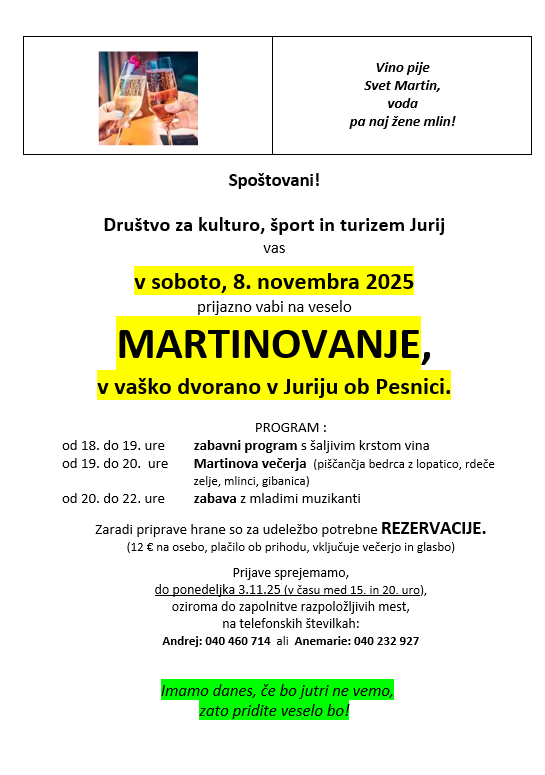 Martinovanje Jurij